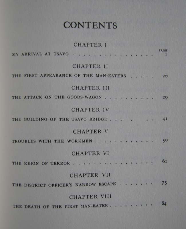 The Man-Eaters of Tsavo Lt. Colonel J H Patterson