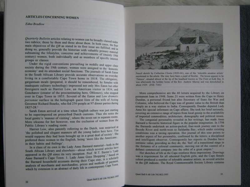 Quarterly Bulletin of the South African Library Editor P E Westra      Publisher: The Sou