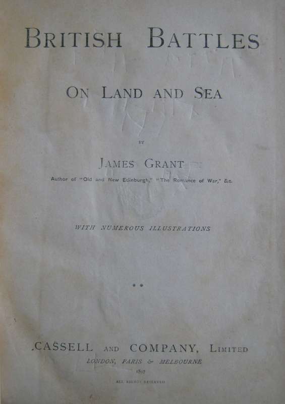 4 Volumes. British Battles on Land and Sea | Recent British Battles James Grant