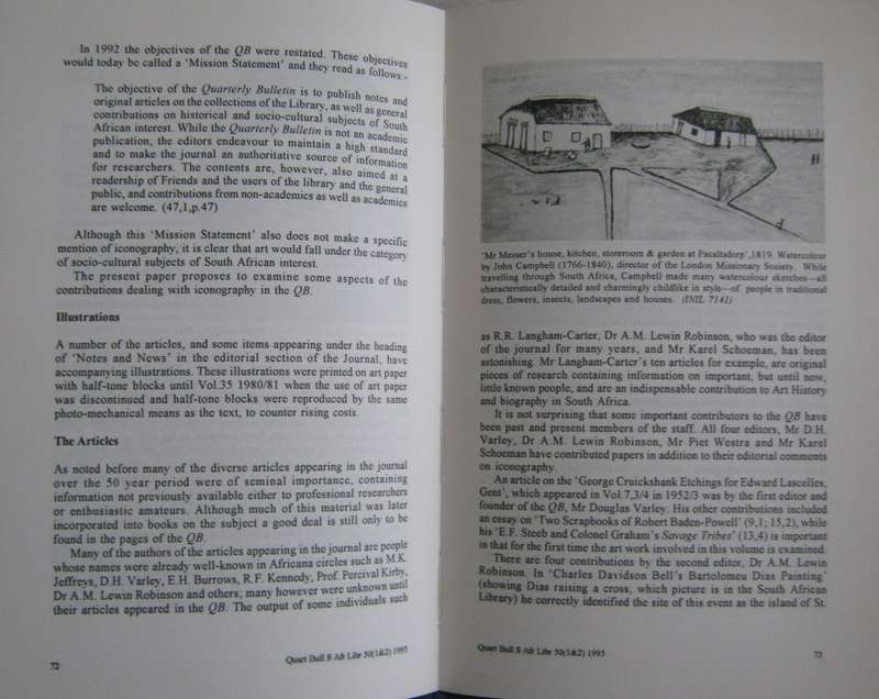 Quarterly Bulletin of the South African Library Editor P E Westra      Publisher: The Sou