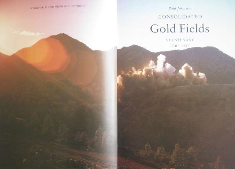 Consolidated Gold Fields a Centenary Portrait Paul Johnson  Publisher: George Weidenfeld &