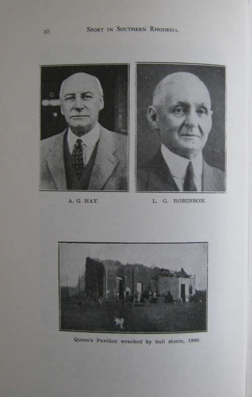 The Story of Rhodesian Sport Volume 1 1889-1935 J de L Thompson