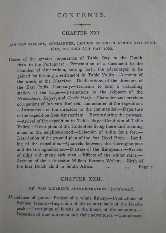 History of South Africa Before 1795 Foundation of the Cape by the Dutch. Volume 3
