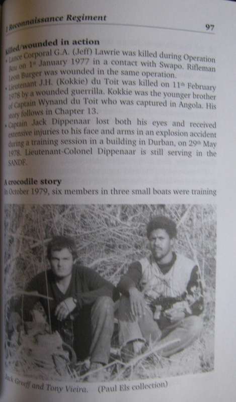 We Fear Naught But God The Story of the South African Special Forces The Recces. Signed