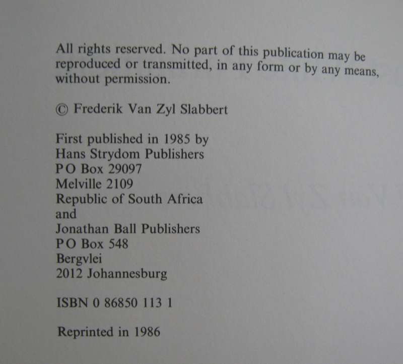 The Last White Parliament Frederik Van Zyl Slabbert
