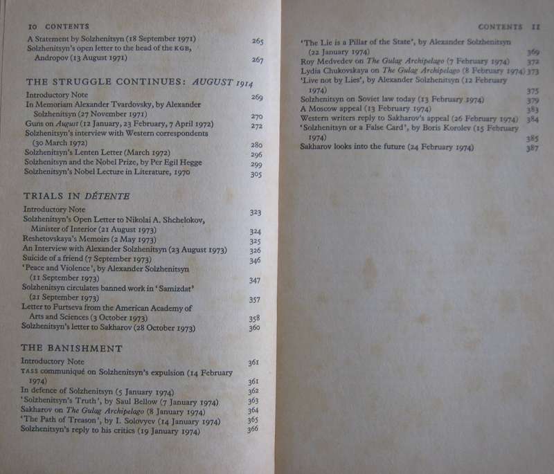 2 Solzhenitsyn Books. The Gulag Archipelago & Solzhenitsyn A Documentary Record