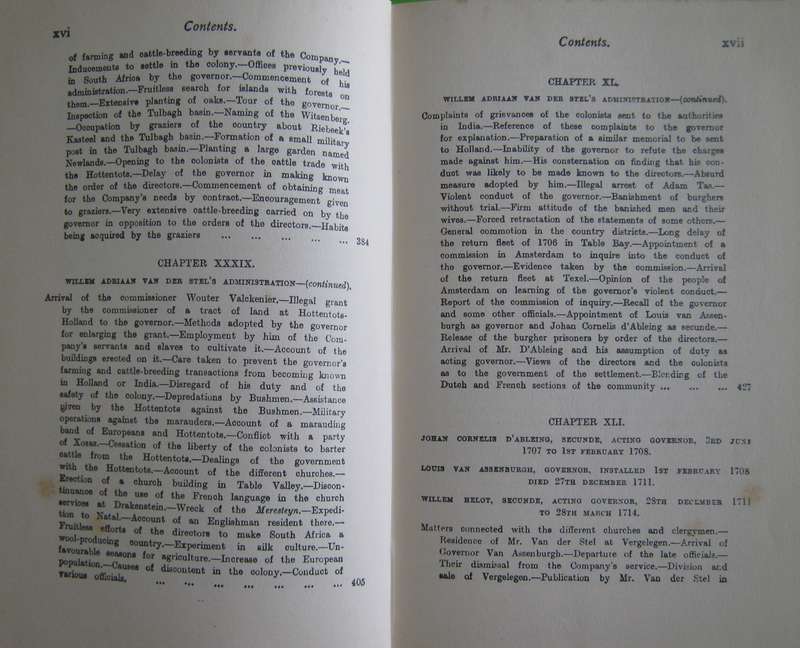 History of South Africa Before 1795 Foundation of the Cape by the Dutch. Volume 3