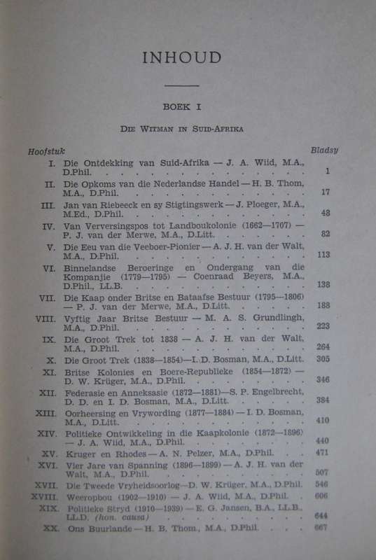 Geskiedenis Van Suid Afrika. Volume 1 & 2 A J H Van Der Walt, J A Wiid & A L Geyer