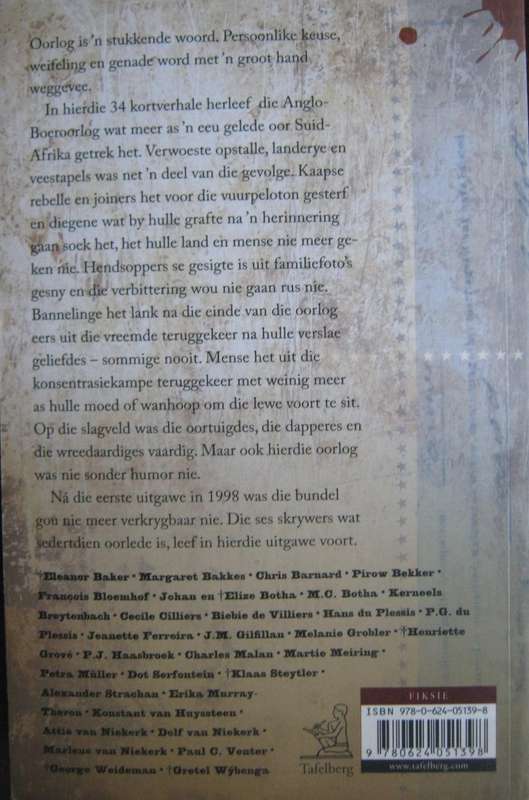 Boereoorlogstories 34 Verhale Oor Die Oorlog Van 1899-1902 Jeanette Ferreira