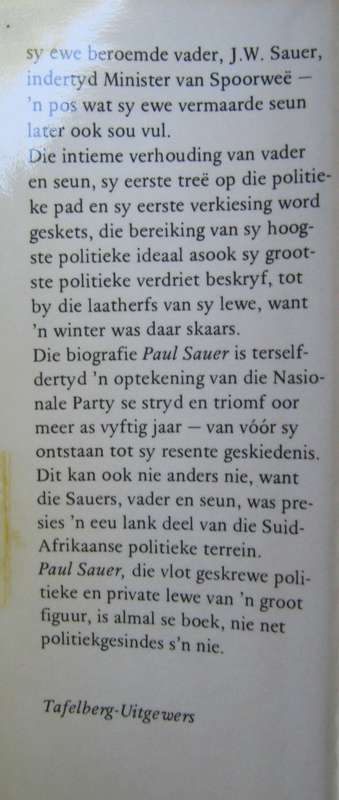 Paul Sauer Dirk en Johanna De Villiers