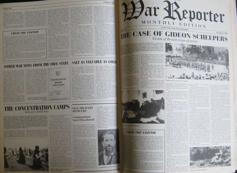 The War Reporter Anglo-Boer War through the eyes of the Burghers  J E H Grobler