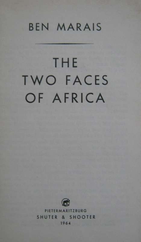 The Two Faces of Africa Ben Marais