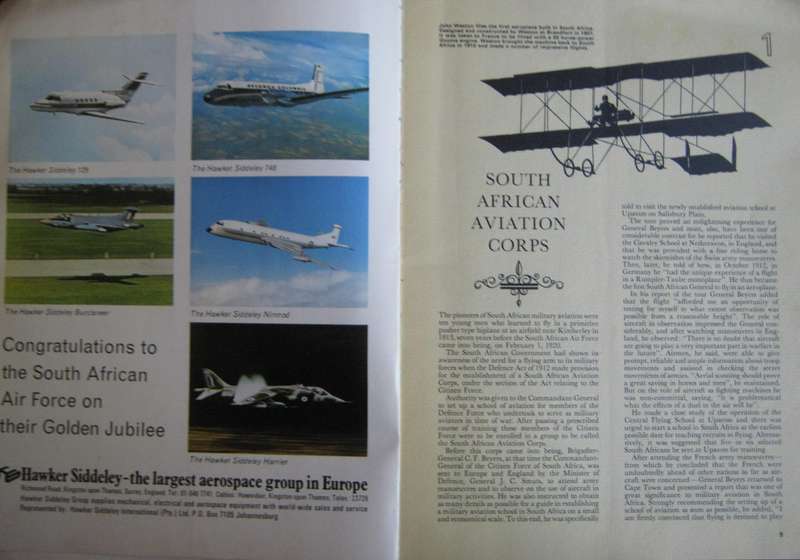Per Aspera Ad Astra 1920-1970 SA Airforce Golden Jubilee Souvenir Book
