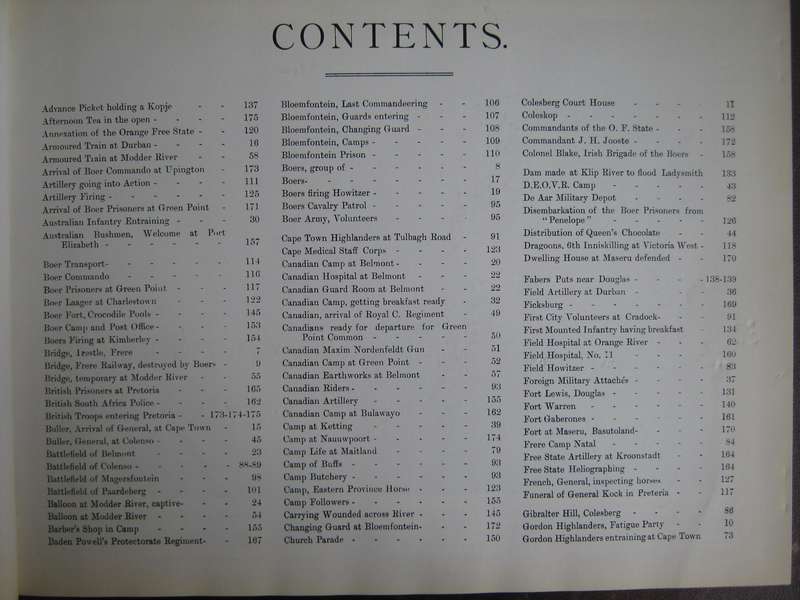 The Anglo-Boer War 1899-1900 Pictorial Record of the Movement of the British, Colonial & Boer Forces