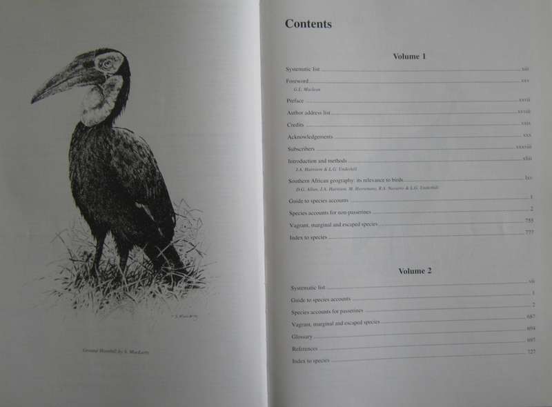 The Atlas of Southern African Birds - 2 Volume Set