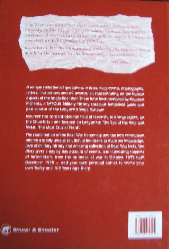 Into the Millennium Anglo-Boer War Centenary Diary Today and 100 Years Ago