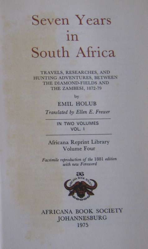 Seven Years In Africa Travels, Researches, and Hunting Adventures, between the Diamond-Fields and th