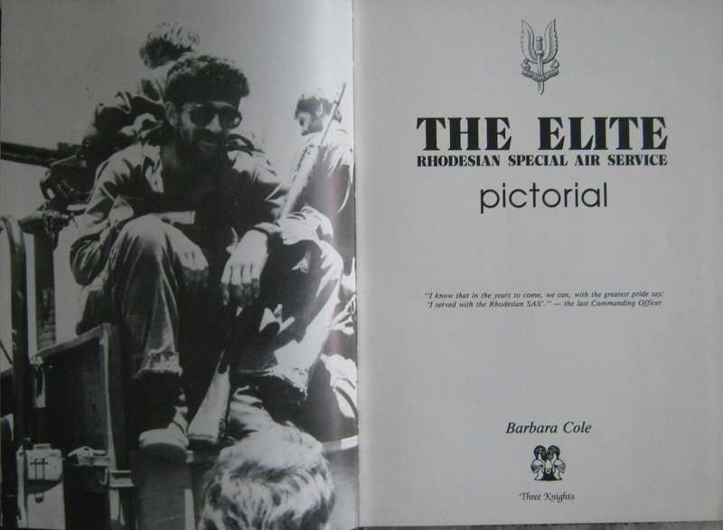 The Elite Rhodesian Special Air Service Pictorial Barbara Cole