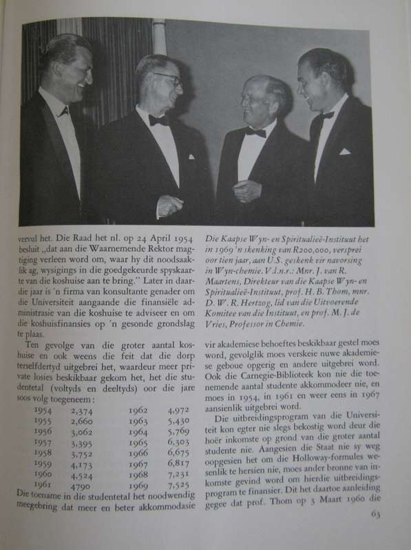 Professor H B Thom D J Kotze | Bun Booyens | G P J Trumpelmann