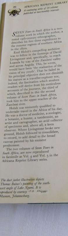 Seven Years In Africa Travels, Researches, and Hunting Adventures, between the Diamond-Fields and th
