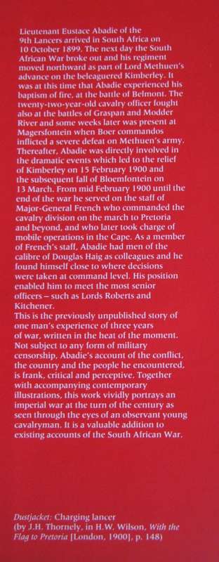 A Soldier in South Africa 1899 to 1902. The Experiences of Eustace Abadie The Brenthurst Press