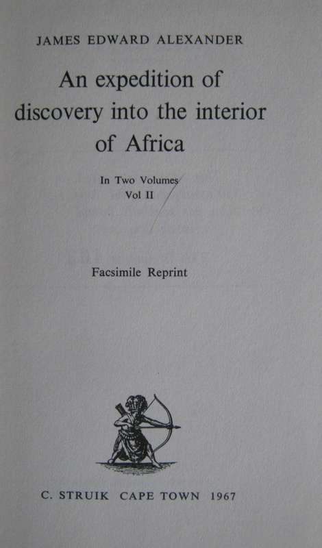 Expedition of Discovery into the Interior of Africa