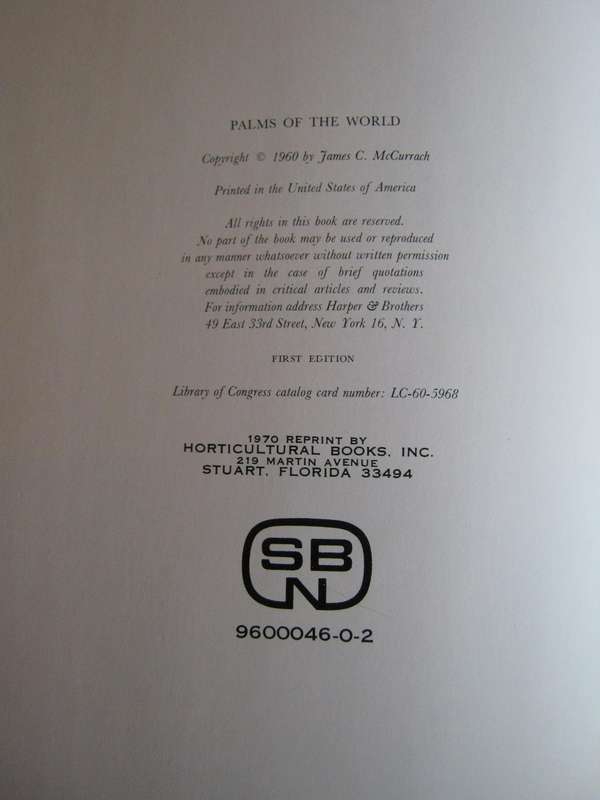 Palms of the World & Supplement to Palms of the World
