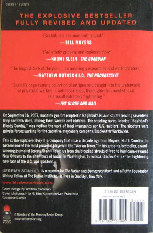 Blackwater The Rise of the Worlds Most Powerful Mercenary Army Jeremy Scahill