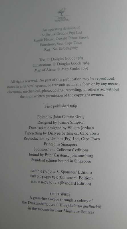 Cycads of Africa  Douglas Goode - Signed copy with slipcase