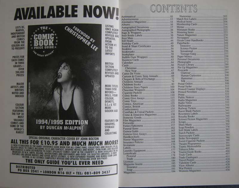 Lyle Price Guide Printed Collectables Tony Curtis