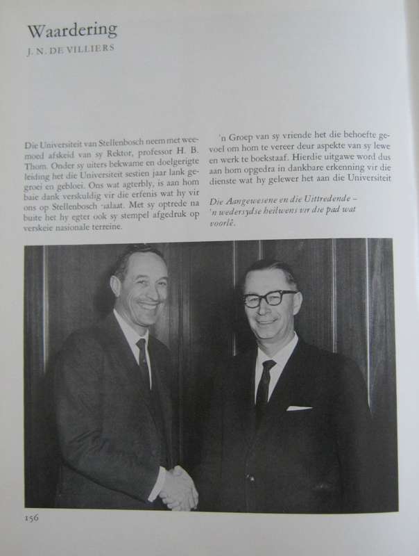 Professor H B Thom D J Kotze | Bun Booyens | G P J Trumpelmann