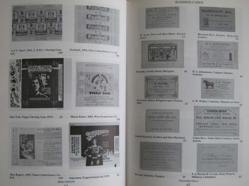 Lyle Price Guide Printed Collectables Tony Curtis
