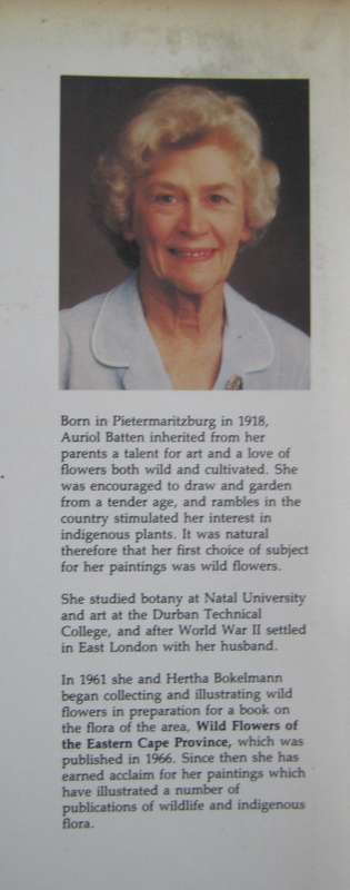 Flowers of Southern Africa Auriel Batten      Publisher: Southern Book Publishers  Edition