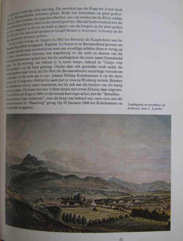 Die Geskiedenis Van Genadendal 1738-1988 Isaac Balie  Signed by the author