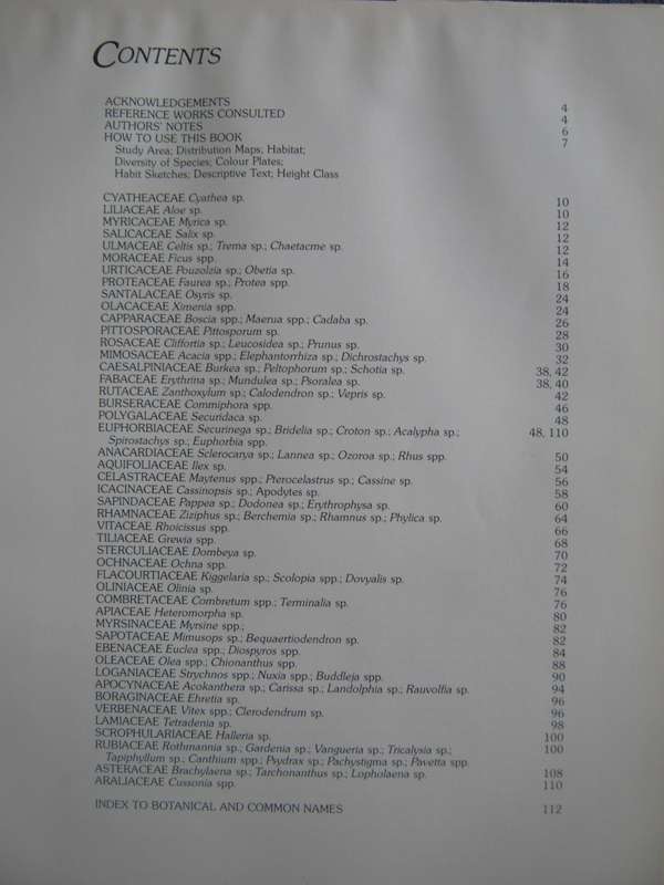 Trees & Shrubs of the Witwatersrand , Magaliesberg & Pilanesberg  Joan Van Goch & John Anderson