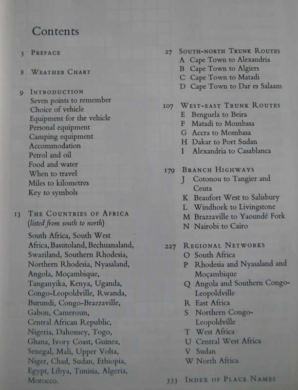 Trans-African Highways A Route Book of the Main Trunk Roads in Africa