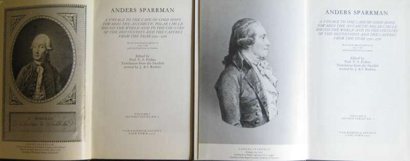 Anders Sparrman - Travels in the Cape - Van Riebeeck Society 1772 - 1776 - Volumes 1 & 2
