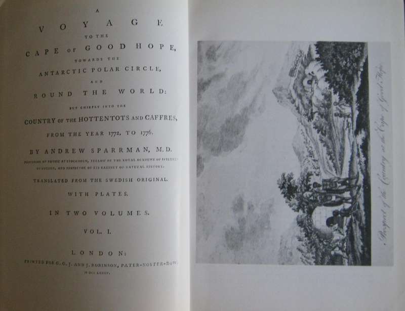 Anders Sparrman - Travels in the Cape - Van Riebeeck Society 1772 - 1776 - Volumes 1 & 2