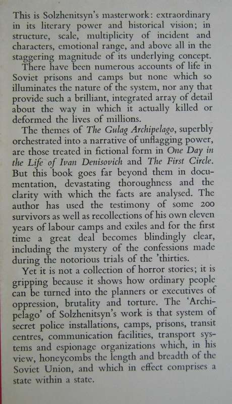 The Gulag Archipelago Alexander Solzhenitsyn