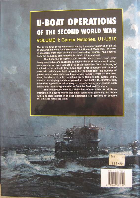 U-Boat Operations of the Second World War 2 Volume Set Kenneth Wynn    Publisher: Chatham P