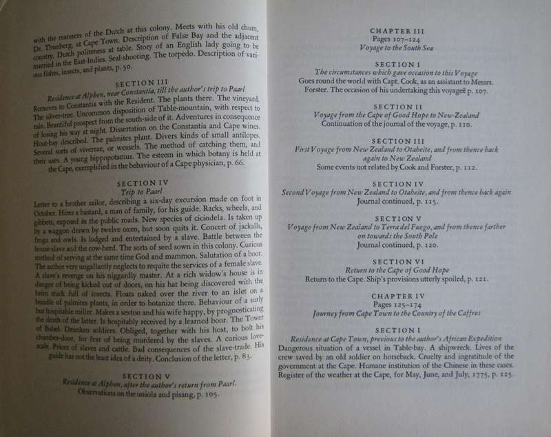 Anders Sparrman - Travels in the Cape - Van Riebeeck Society 1772 - 1776 - Volumes 1 & 2