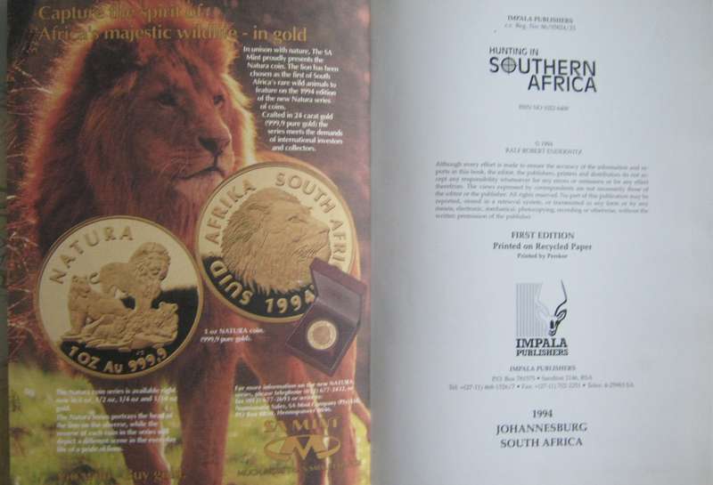 Hunting in Southern Africa Ralf Robert Enderwitz