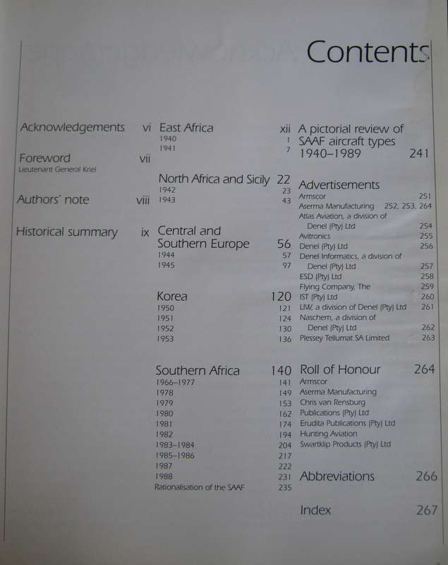 The South African Air Force at War. A Pictorial Appraisal M N Louw | J S Bouwer