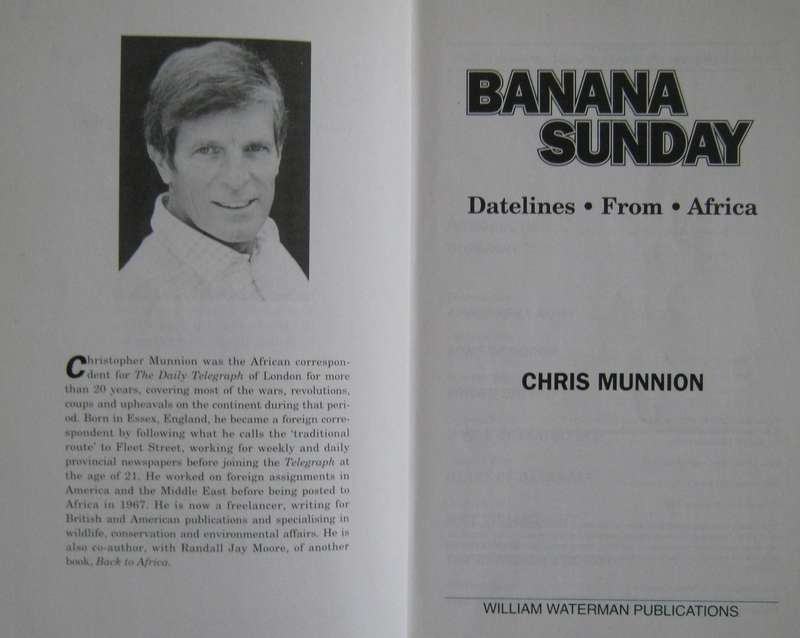 Banana Sunday Datelines from Africa Chris Munnion