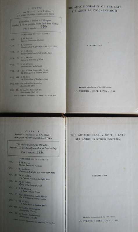 The Autobiography of the late Sir Andries Stockenstrom, Bart Volumes 1 & 2
