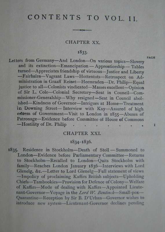 The Autobiography of the late Sir Andries Stockenstrom, Bart Volumes 1 & 2