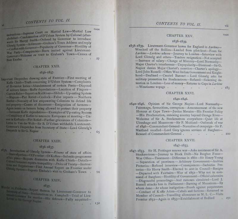 The Autobiography of the late Sir Andries Stockenstrom, Bart Volumes 1 & 2