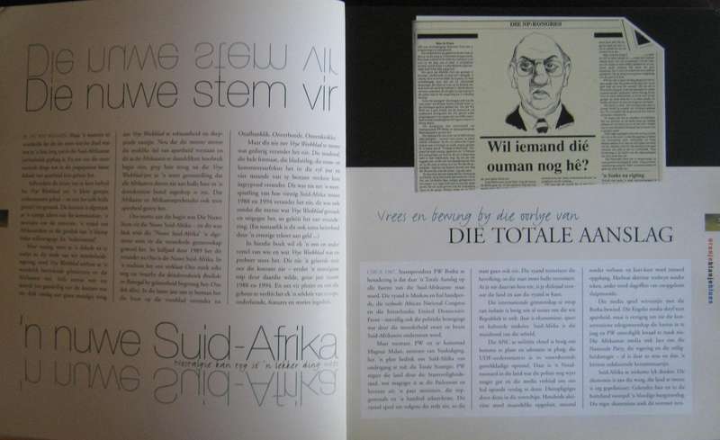 Oranje Blanje Blues n Nostalgiese Trip VryeWeekblad 88-94 Max Du Preez