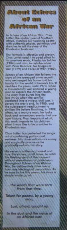 Echoes of an African War Chas Lotter