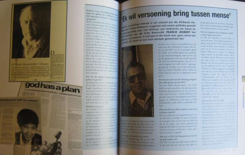 Oranje Blanje Blues n Nostalgiese Trip VryeWeekblad 88-94 Max Du Preez